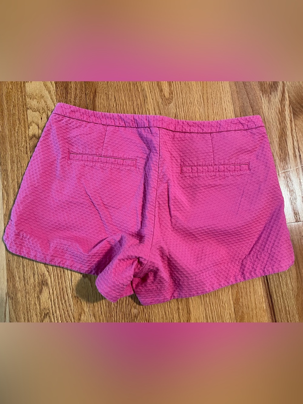 Lilly Pulitzer Hot Pink Textured Shorts - Picture 2 of 4